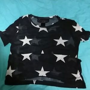 Short sleev mesh shirt